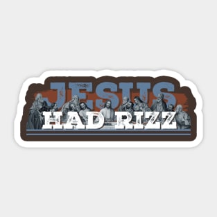 Jesus had Rizz. Christian Tshirt. Sticker